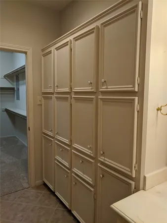 a close view of closet
