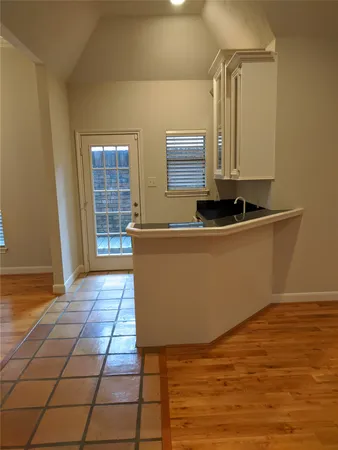 a view of a bathtub in a bathroom