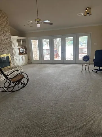 a room with furniture and windows