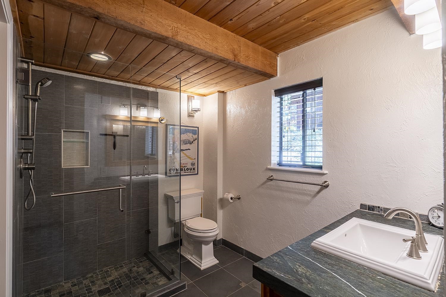390 Forest Glen Road Olympic Valley, CA 96146 - Photo 12 of 25 a bathroom with a sink toilet and shower