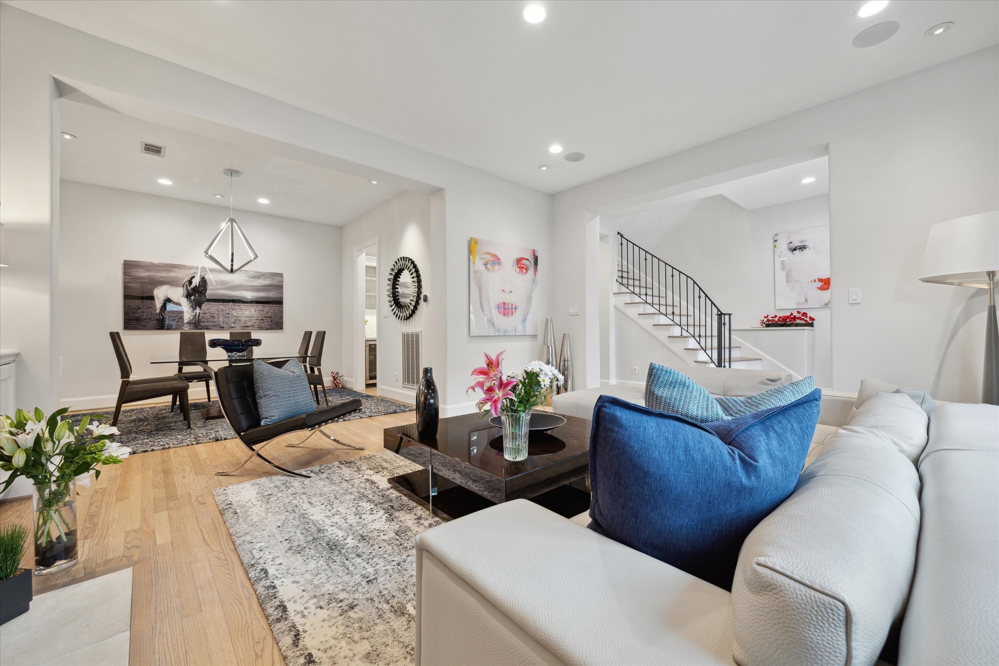 2911 Mid Lane Houston, TX 77027 - Photo 9 of 31 a living room with furniture and wooden floor