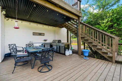 a view of a swimming pool with a garden
