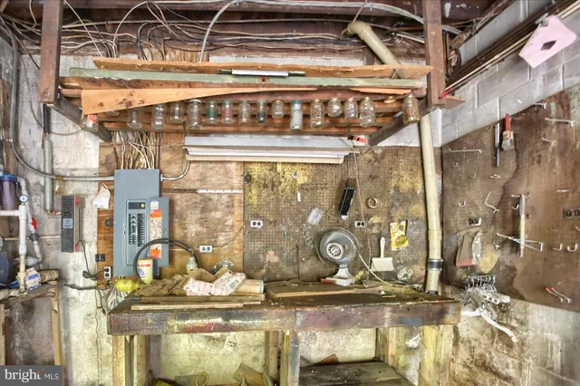 a view of water heater room