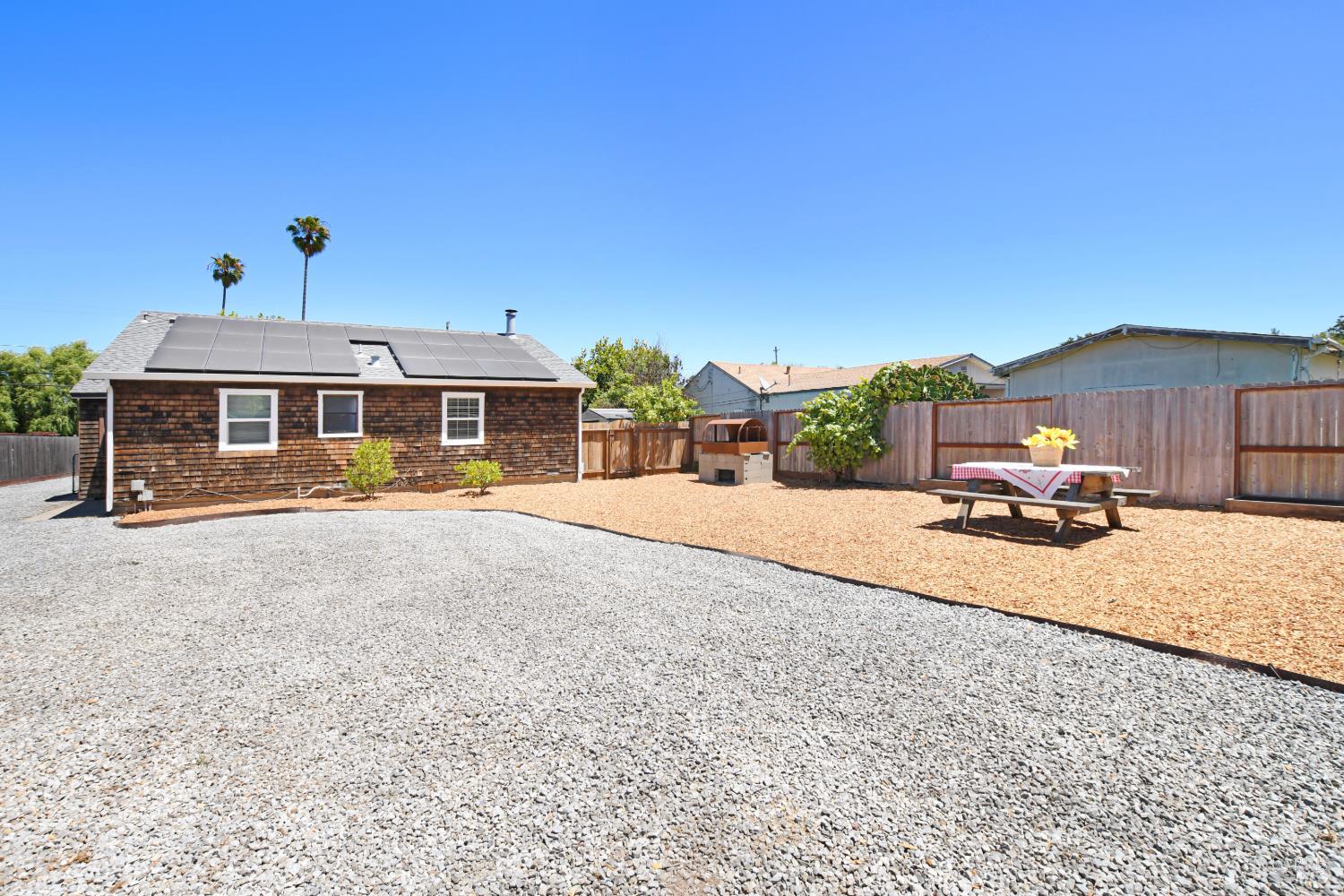 866 Yuba Drive Santa Rosa, CA 95407 - Photo 66 of 73 REAR VIEW OF COTTAGE & PICNIC AREA