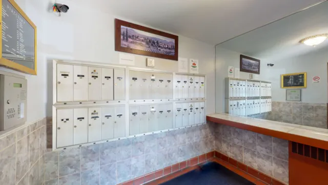 a view of front door with wooden floor