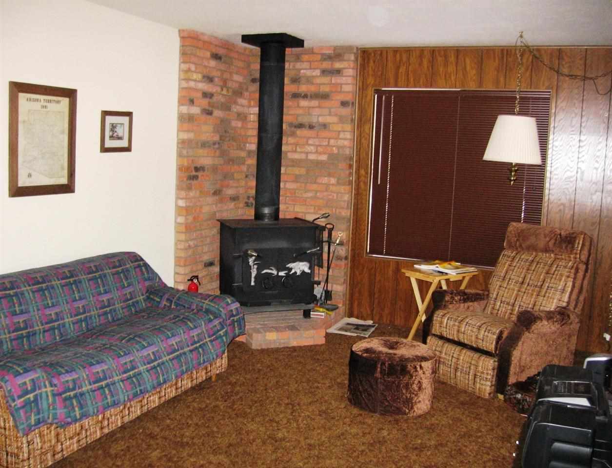 6 Cr 2084 Alpine, AZ 85920 - Photo 3 of 25 a living room with furniture and a fireplace