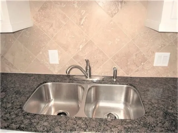 a close view of sink