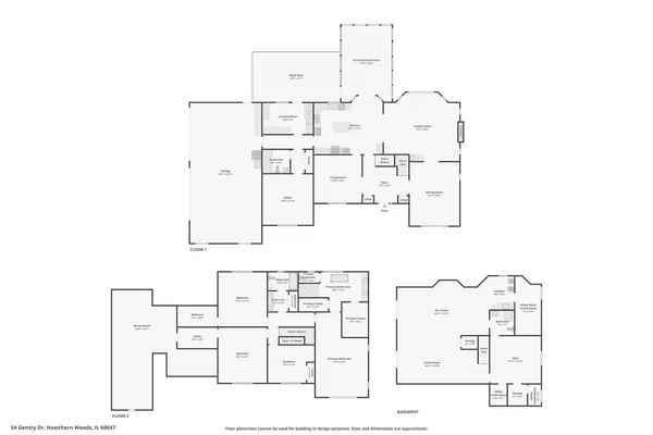 $989,000 | 54 Gentry Drive, Hawthorn Woods, IL 60047