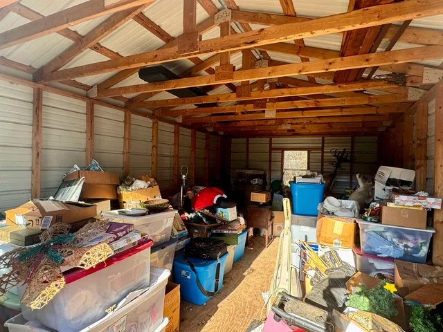 a view of storage and utility room