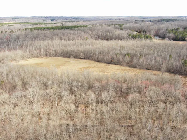 a view of lake from yard