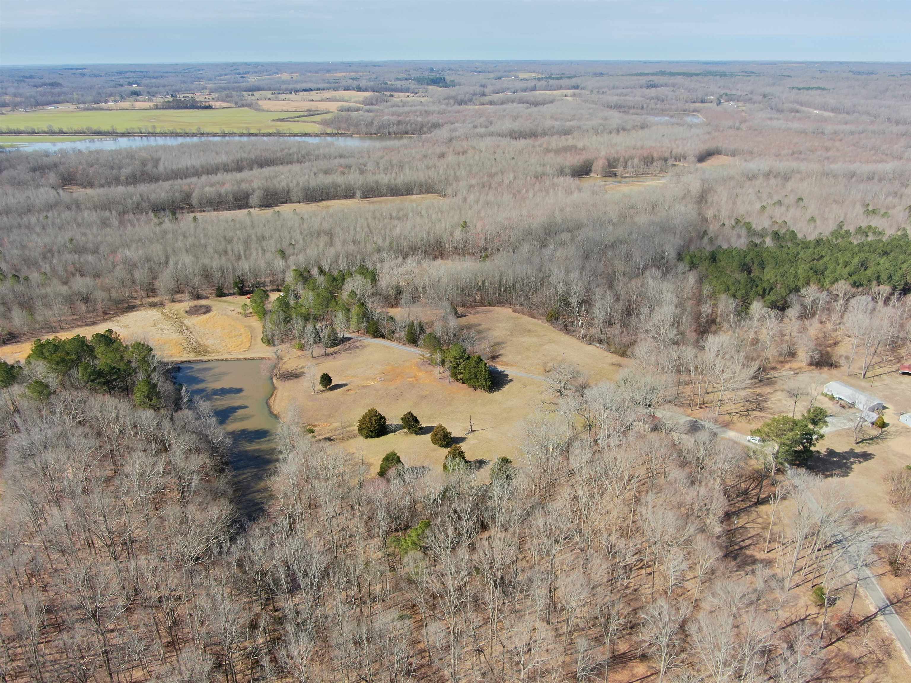 151 Williams Lane Cedar Grove, TN 38321 - Photo 9 of 40 Aerial view with a rural view and a water view
