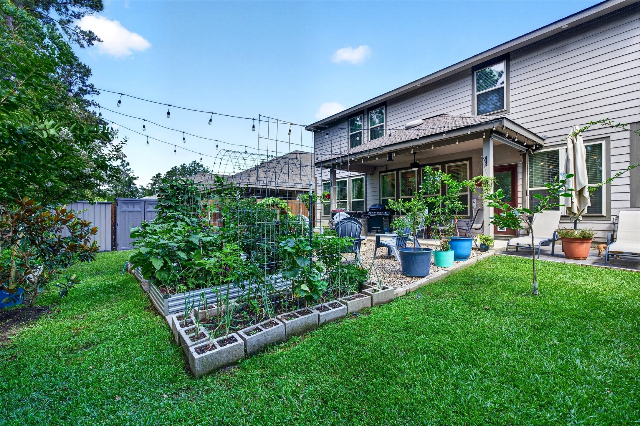 2832 Mistygate Court Conroe, TX 77301 - Photo 36 of 50 The backyard features a great area for gardening!