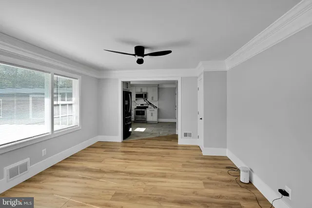 a view of a livingroom with a flat screen tv