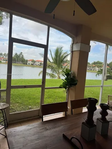 a view of a hardwood & wooden door