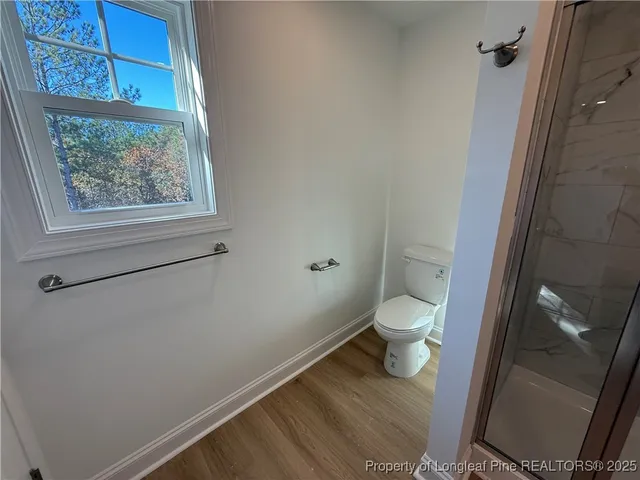 a bathroom with a toilet