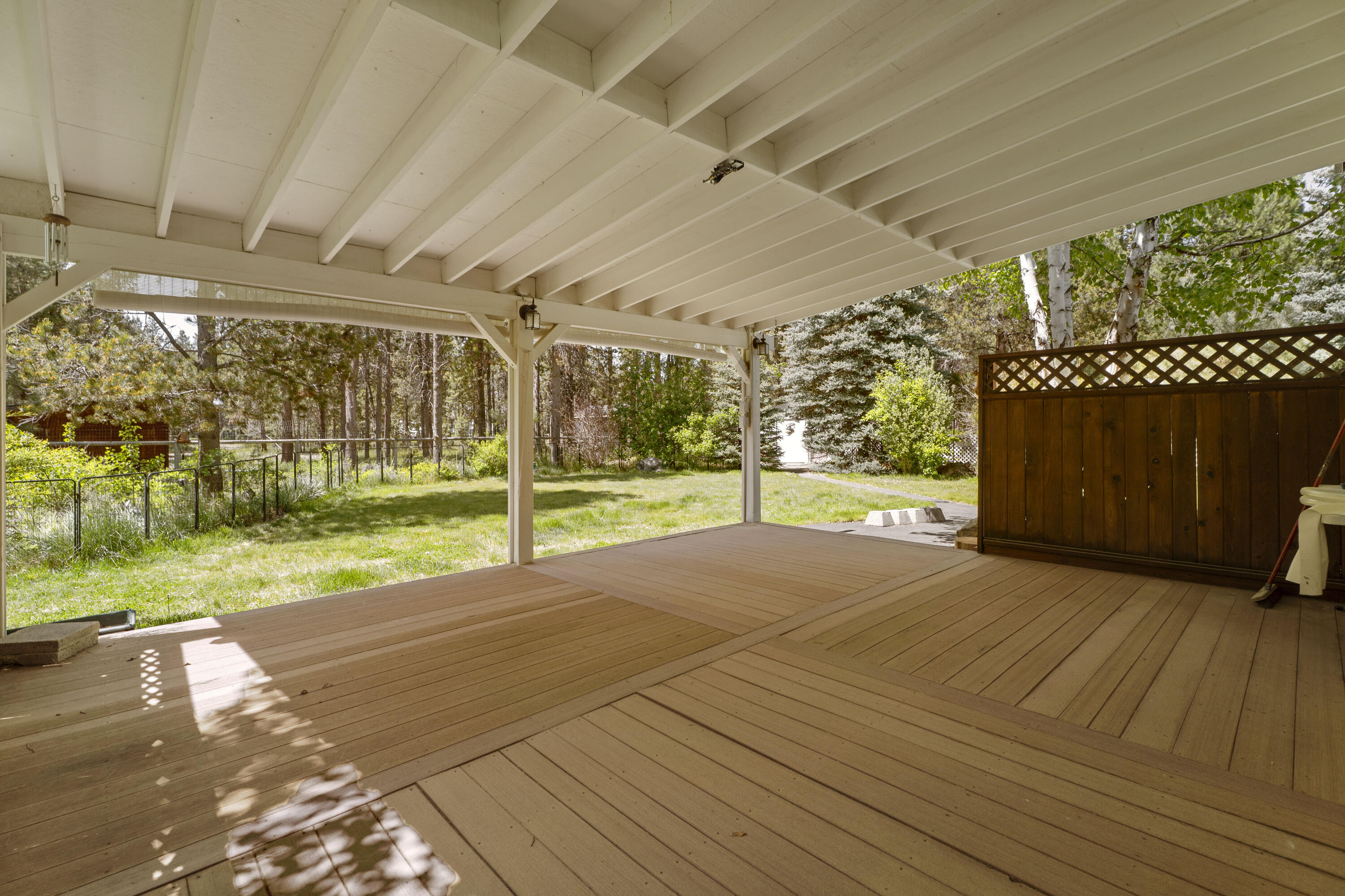 55885 Osprey Road Bend, OR 97707 - Photo 41 of 58 Back porch looking out to the yard.