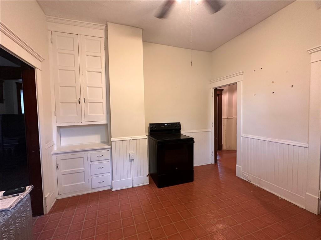 150 Euclid Avenue Sharon, PA 16146 - Photo 15 of 49 a kitchen with cabinets and a refrigerator