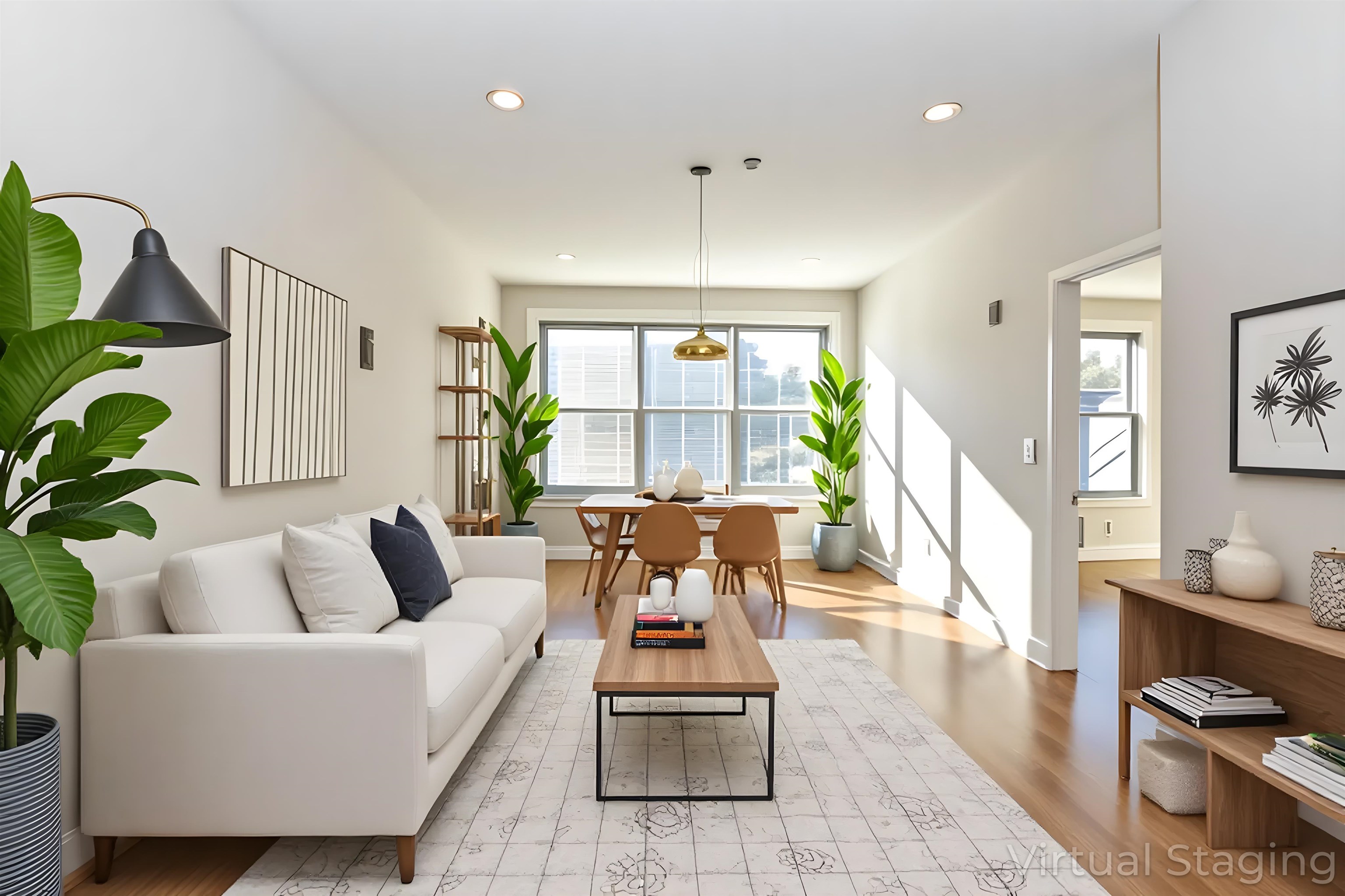 100 Marshall Street, Unit 608 Hoboken, NJ 07030 - Photo 1 of 22 a living room with furniture and a large window