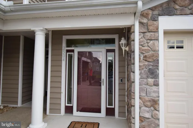 a view of front door