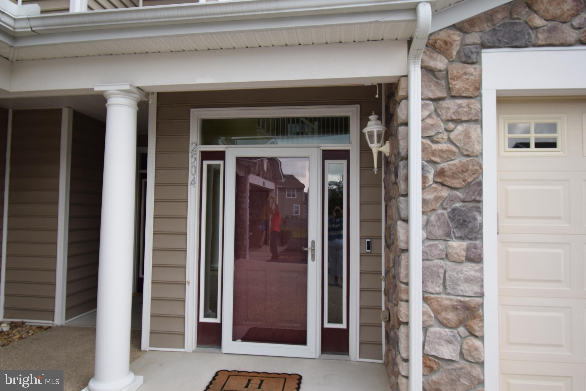 a view of front door