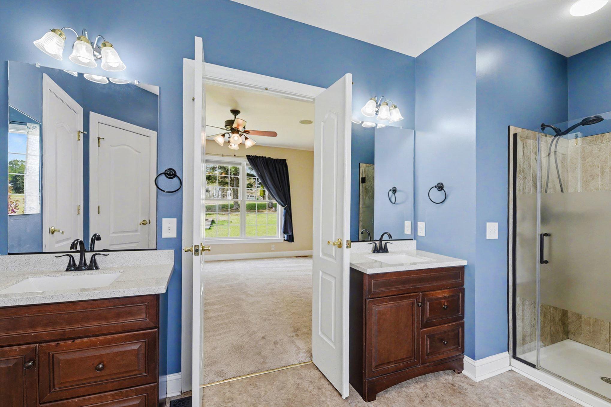 1105 Brehm Road Westminster, MD 21157 - Photo 24 of 56 Primary Dual Vanities & Walk In Shower Stall