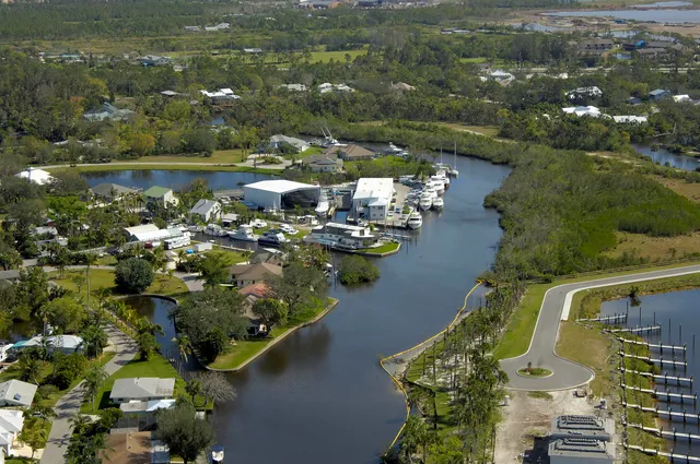 an aerial view of a dining space with furniture
