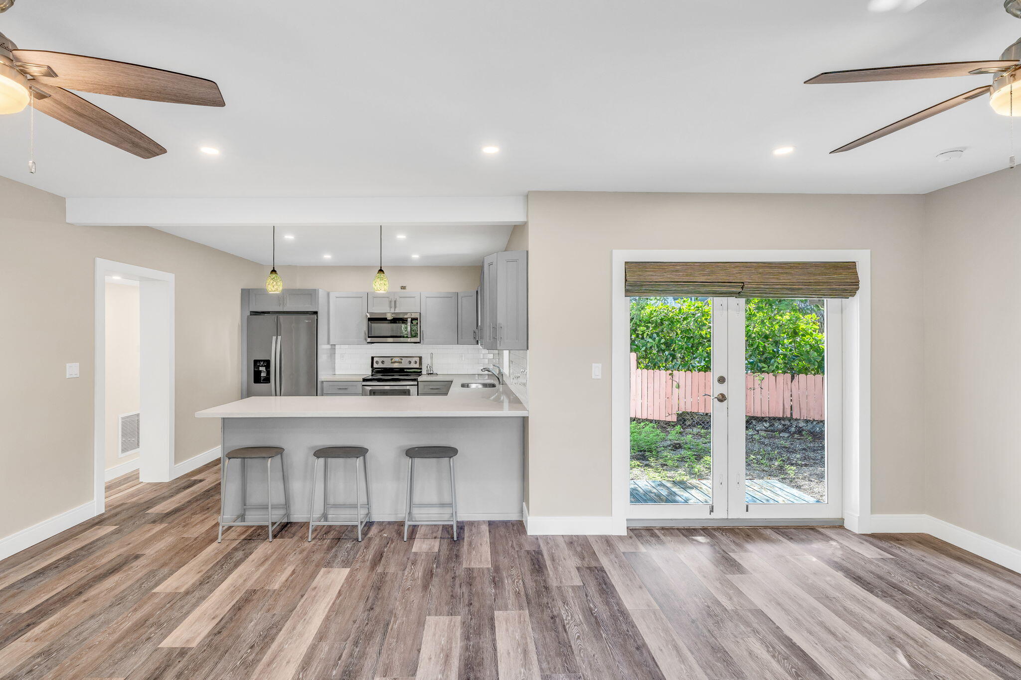 446 Largo Avenue Key Largo, FL 33037 - Photo 3 of 18 a view of kitchen with cabinets and outdoor view