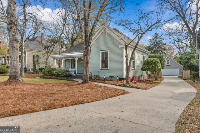 a front view of a building