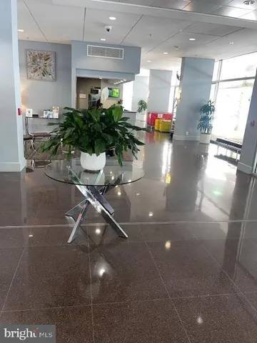 a living room with furniture and potted plants