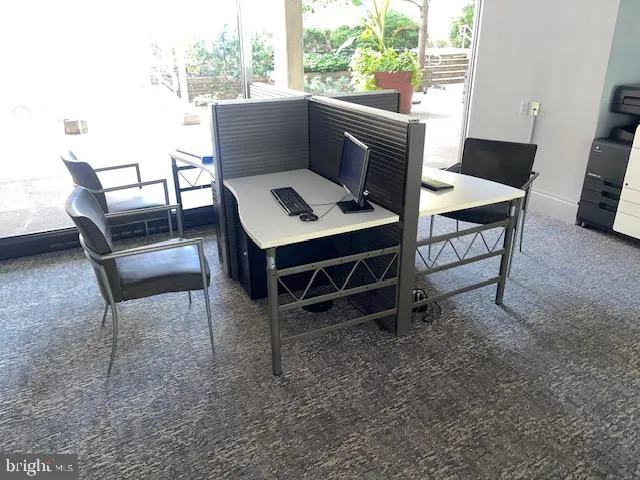 a view of an outdoor seating area