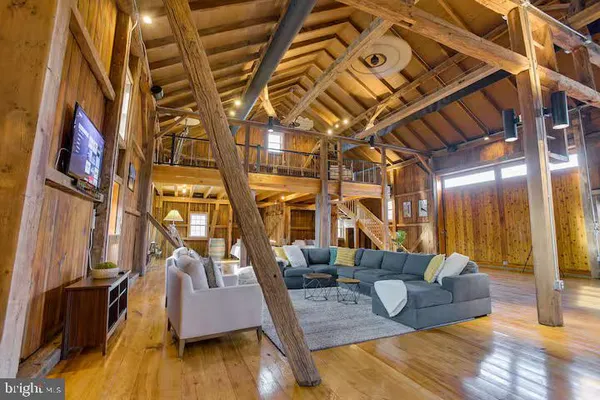 a building outdoor space with patio furniture