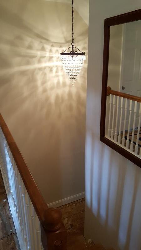 1035 Fishburn Mountain Road Rocky Mount, VA 24151 - Photo 32 of 47 Stairwell w/NEW Light Fixture