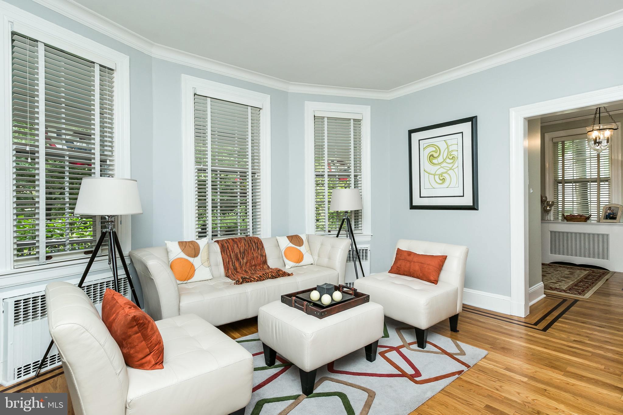 5407 Falls Rd Terrace Baltimore, MD 21210 - Photo 15 of 65 Bay window in living offers cozy reading spot