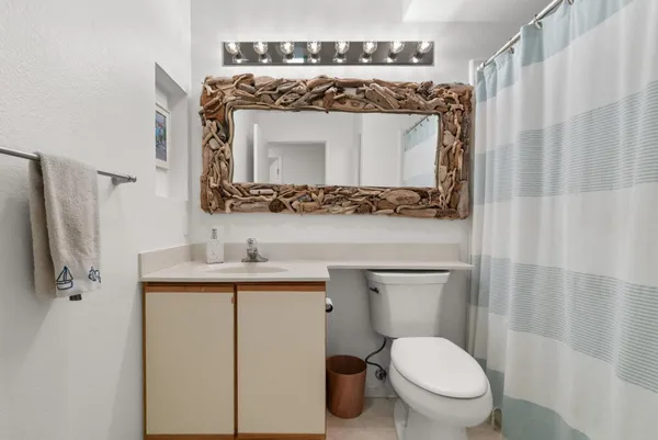 a room with a table and gym equipment