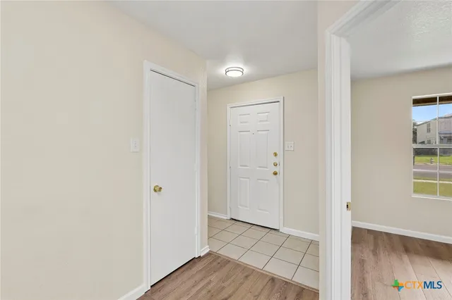 a view of an empty room