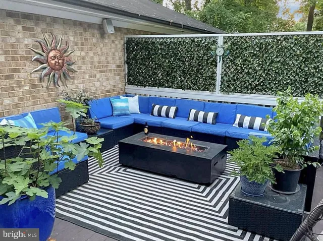 a view of small space with racks on the wall