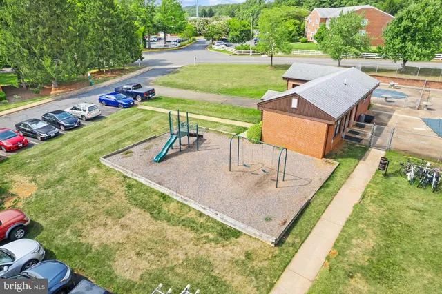 an aerial view of a house having outdoor space