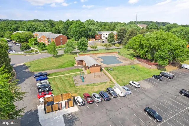 an aerial view of a city