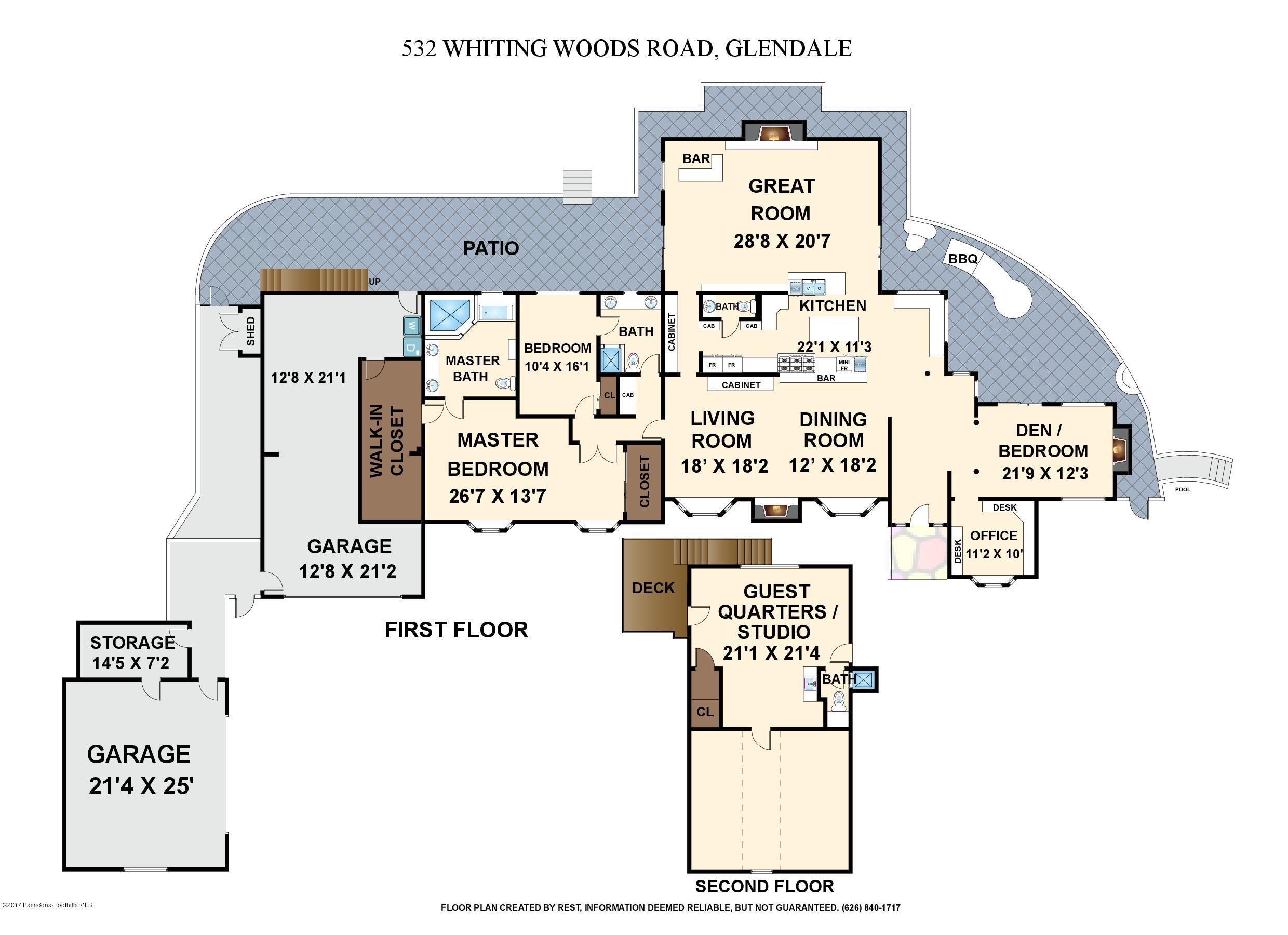 532 Whiting Woods Road Glendale, CA 91208 - Photo 46 of 47 532 Whiting Woods Rd, Glendale (Floor Pl