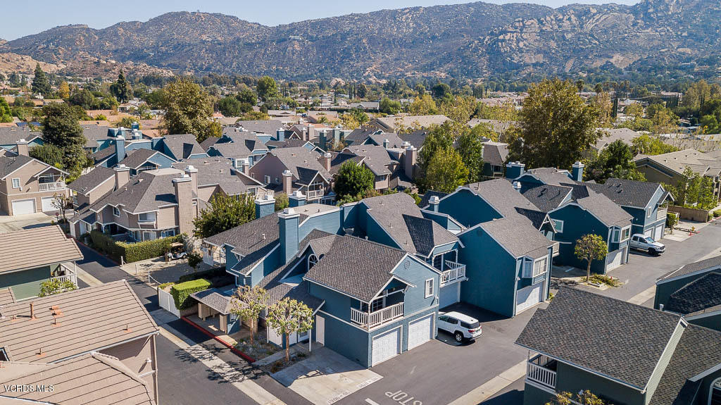 1818 Rory Lane, Unit 8 Simi Valley, CA 93063 - Photo 5 of 31 an aerial view of residential houses and outdoor space