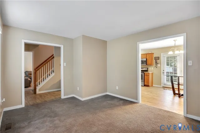 a view interior of a house with hallway