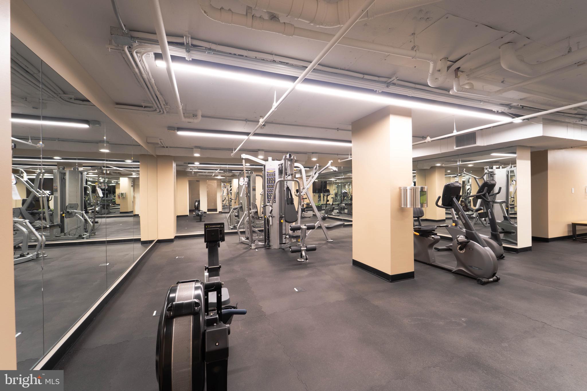 1808 Old Meadow Road, Unit 805 McLean, VA 22102 - Photo 55 of 58 a view of a room with gym equipment