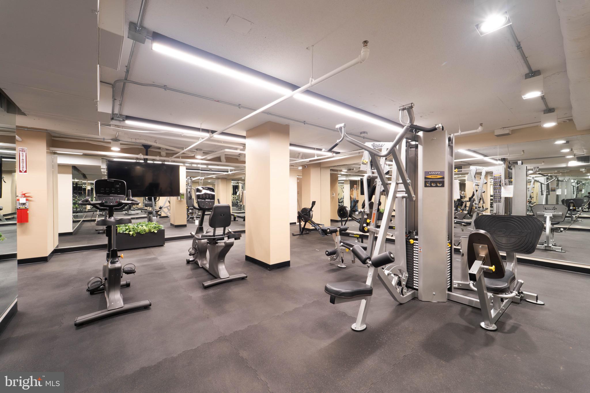 1808 Old Meadow Road, Unit 805 McLean, VA 22102 - Photo 56 of 58 a view of a room with gym equipment