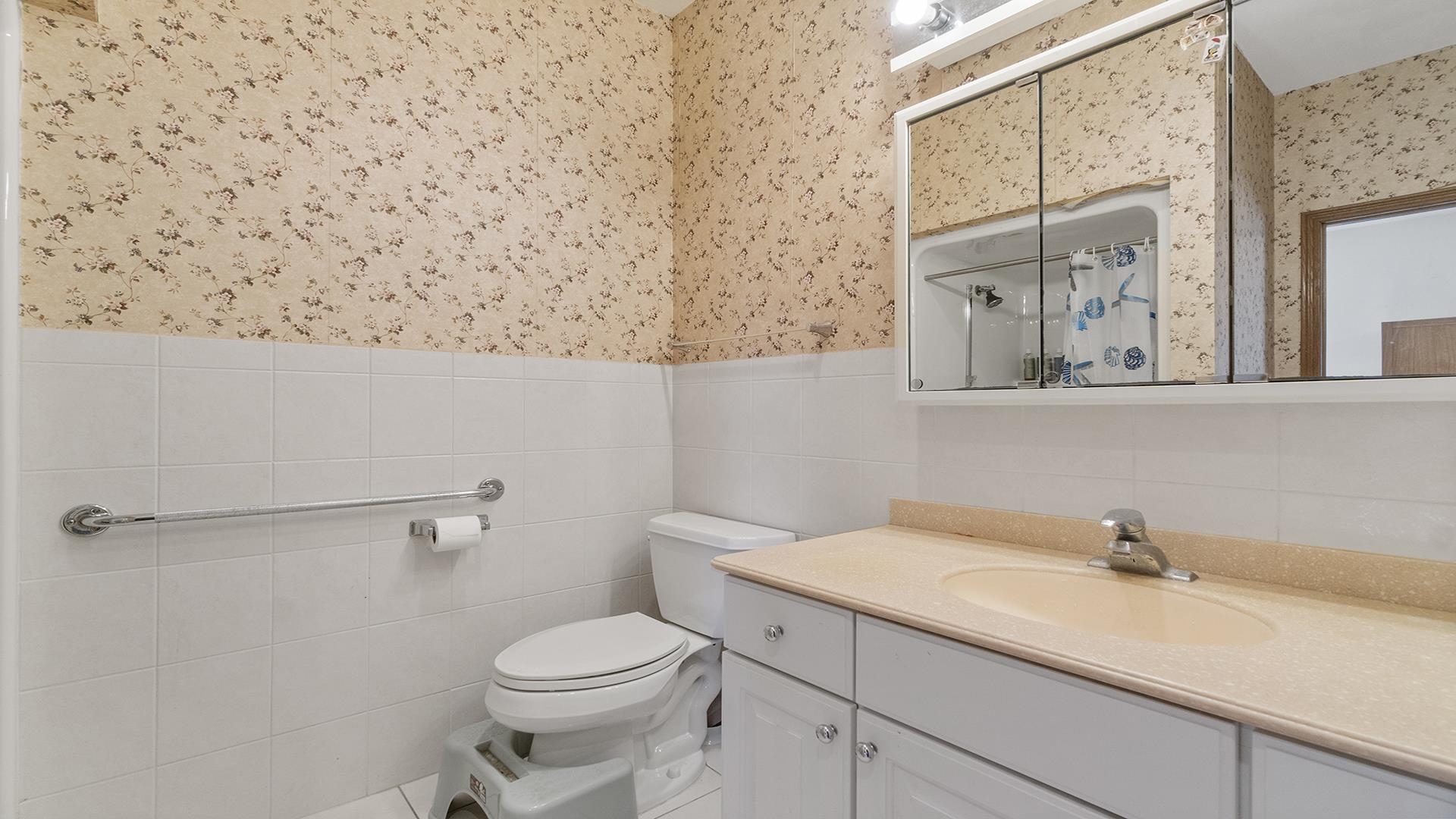 7674 West Pines Road Polo, IL 61064 - Photo 23 of 60 a bathroom with a toilet sink and mirror
