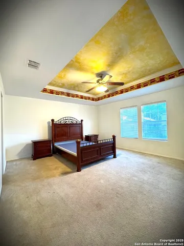 a view of an empty room with a fireplace