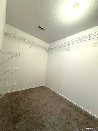 a view of a room with empty racks