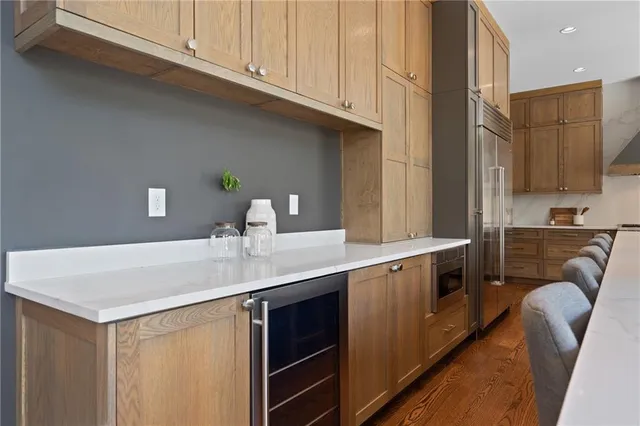 a view of a room with empty racks