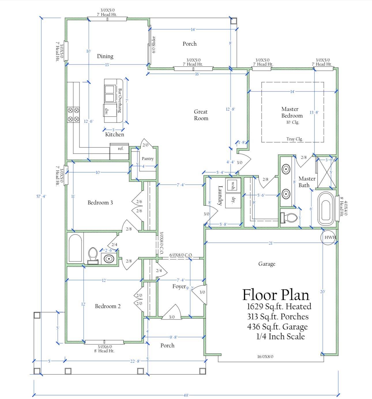 Lot 1 Fairlane Road Loris, SC 29569 - Photo 8 of 8 View of floor plan / room layout