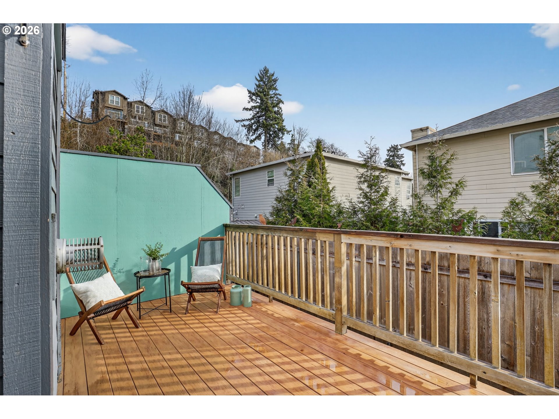 4714 Southwest 2nd Court Portland, OR 97239 - Photo 16 of 44 a view of a chairs on the roof deck