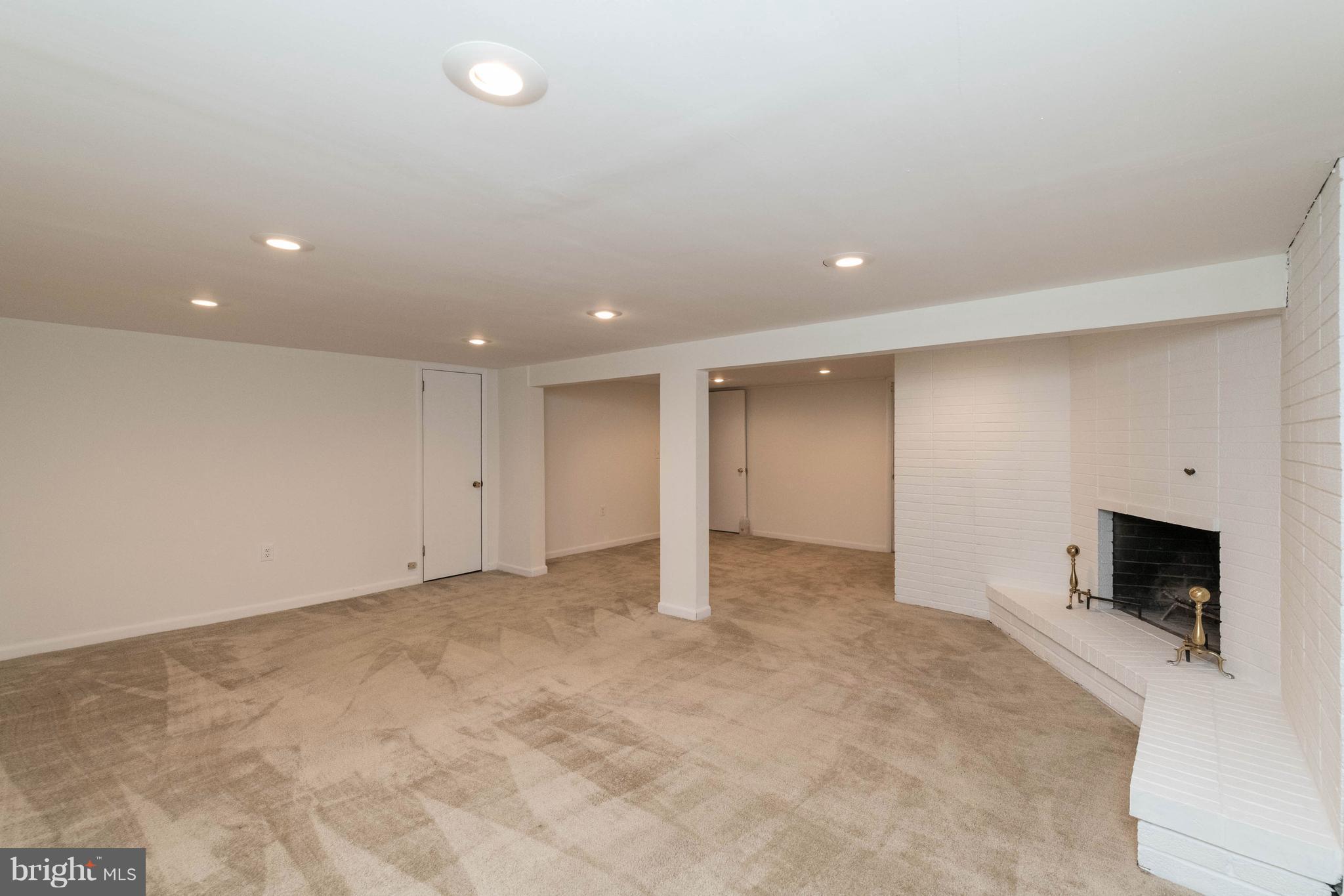 605 Dover Road Pasadena, MD 21122 - Photo 20 of 25 Family Room with Wood Burning Fireplace